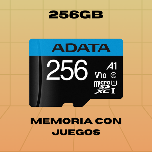 Micro SD 256GB+ JUEGOS Y ARCHIVOS