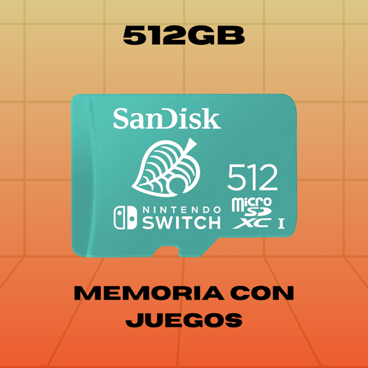 Micro SD 512GB+ JUEGOS Y ARCHIVOS